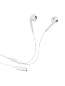 Наушники с микрофоном (гарнитура) VIXION PRO VS-20, проводные, 1,2 м, Type-C, белый, 06319, БП-00001068