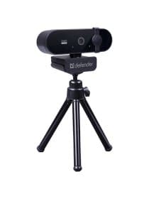 Веб-камера DEFENDER G-lens 2590 QHD, 3,7 Мп, микрофон, USB 2.0, регулируемый крепеж, черная, 63113
