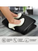 Подставка для ног BRAUBERG, офисная, 45х35 см, черная, 530106