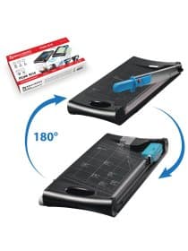 Резак сабельный/роликовый BRAUBERG RS10, на 10 л., длина реза 330 мм, 5 в 1, обрезчик углов А4, 531121