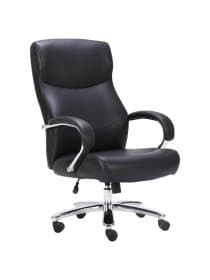 Кресло офисное BRABIX PREMIUM "Total HD-006", НАГРУЗКА до 180 кг, экокожа, хром, черное, 531933