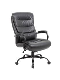 Кресло офисное BRABIX PREMIUM "Heavy Duty HD-004", НАГРУЗКА до 200 кг, экокожа, черное, 531942