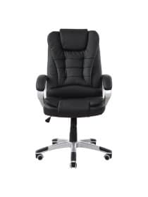 Кресло офисное BRABIX "Comfort MS-003", 6 массажных модулей, экокожа, черное, 532521
