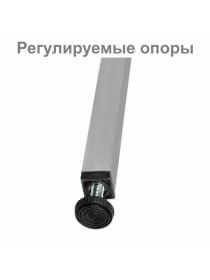 Скамья деревянная на металлокаркасе "СТ 4", 2000х350х460 мм, регулируемые опоры, каркас металлический серый, сиденье дерево
