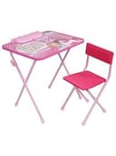 Комплект детской мебели розовый ПРИНЦЕССА: стол + стул, пенал, BRAUBERG NIKA KIDS, 532635
