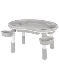 Стол детский трансформер 3 в 1 BRABIX KIDS CT-001, растущий, 2-8 лет, пластик, серый, 533290
