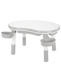 Стол детский трансформер 3 в 1 BRABIX KIDS CT-001, растущий, 2-8 лет, пластик, серый, 533290