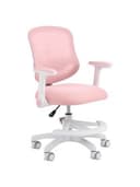 Кресло детское с подставкой для ног BRABIX KIDS "MG-215", сетка/ткань TW, розовое, 533311