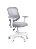 Кресло детское с подставкой для ног BRABIX KIDS "MG-215", сетка/ткань TW, серое, 533313