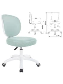 Кресло детское BRABIX KIDS "MG-230", без подлокотников, сетка/ткань TW, голубое, 533320