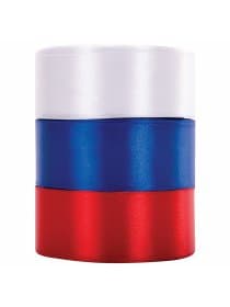 Лента атласная ширина 40 мм, набор 3 цвета по 23 м, BRAUBERG, 591505