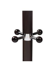 Вешалка-стойка BRABIX "CR-274", металл/мрамор, 1,8 м, на диске диаметром 36 см, 5 крючков + 4 дополнительных, венге, 601744