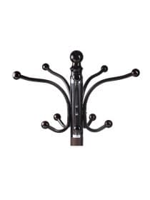 Вешалка-стойка BRABIX "CR-274", металл/мрамор, 1,8 м, на диске диаметром 36 см, 5 крючков + 4 дополнительных, венге, 601744
