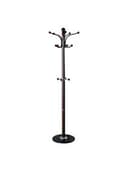 Вешалка-стойка BRABIX "CR-274", металл/мрамор, 1,8 м, на диске диаметром 36 см, 5 крючков + 4 дополнительных, венге, 601744