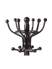 Вешалка-стойка BRABIX "CR-282", металл/мрамор, 1,8 м, на диске диаметром 36 см, 6 крючков + 4 дополнительных, коричневая, 601745