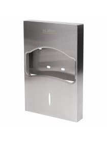 Диспенсер для покрытий на унитаз LAIMA PROFESSIONAL INOX, 1/4 сложения, нержавеющая сталь, матовый, 605704
