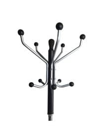 Вешалка-стойка BRABIX "CR-870" на мраморном диске, металл, 5+3 крючка, цвет коричневый, 606436
