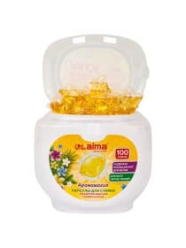 Капсулы для стирки концентрат 3 в 1, GIGA PACK с кондиционером 100 шт., АРОМАМАГИЯ, LAIMA, 608879