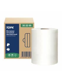 Протирочный нетканый материал Tellus/TORK Advanced, 266 листов в рулоне, 39,5х27,6 см, белый, 352200