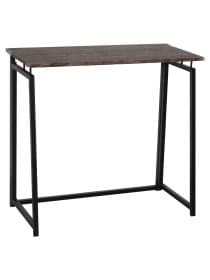 Стол на металлокаркасе BRABIX "LOFT CD-001", 800х440х740 мм, складной, цвет морёный дуб, 641209