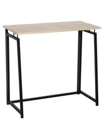 Стол на металлокаркасе BRABIX "LOFT CD-001", 800х440х740 мм, складной, цвет дуб натуральный, 641211