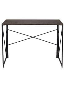 Стол на металлокаркасе BRABIX "LOFT CD-002", 1000х500х750 мм, складной, цвет морёный дуб, 641212
