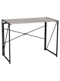 Стол на металлокаркасе BRABIX "LOFT CD-002", 1000х500х750 мм, складной, цвет дуб антик, 641213