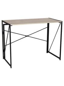 Стол на металлокаркасе BRABIX "LOFT CD-002", 1000х500х750 мм, складной, цвет дуб натуральный, 641214