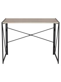 Стол на металлокаркасе BRABIX "LOFT CD-002", 1000х500х750 мм, складной, цвет дуб натуральный, 641214