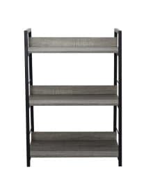 Стеллаж на металлокаркасе BRABIX "LOFT SH-002", 600х350х845 мм, цвет дуб антик, 641232