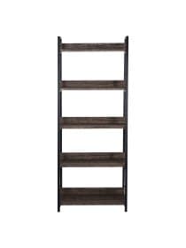 Стеллаж на металлокаркасе BRABIX "LOFT SH-003", 600х350х1500 мм, 5 полок, цвет морёный дуб, 641234