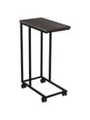 Стол журнальный BRABIX "LOFT CT-001", 450х250х680 мм, на колёсах, металлический каркас, цвет морёный дуб, 641859