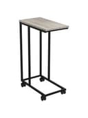 Стол журнальный BRABIX "LOFT CT-001", 450х250х680 мм, на колёсах, металлический каркас, цвет дуб антик, 641860