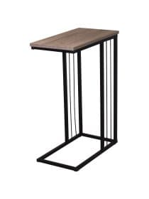 Стол журнальный на металлокаркасе BRABIX "LOFT CT-002", 450х250х630 мм, цвет морёный дуб, 641861