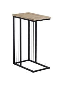 Стол журнальный на металлокаркасе BRABIX "LOFT CT-002", 450х250х630 мм, цвет дуб натуральный, 641862