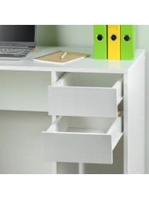 Стол письменный/компьютерный BRABIX "Scandi CD-017", 900х450х750 мм, 2 ящика, белый, 641894, ЦБ013706-1