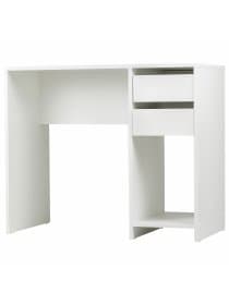 Стол письменный/компьютерный BRABIX "Scandi CD-017", 900х450х750 мм, 2 ящика, белый, 641894, ЦБ013706-1