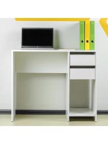 Стол письменный/компьютерный BRABIX "Scandi CD-017", 900х450х750 мм, 2 ящика, белый, 641894, ЦБ013706-1