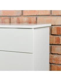 Комод BRABIX "Scandi CM-001", 750х330х730 мм, 4 ящика, ЛДСП, белый, 641900, ЦБ013659 -1