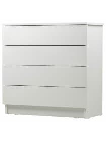 Комод BRABIX "Scandi CM-001", 750х330х730 мм, 4 ящика, ЛДСП, белый, 641900, ЦБ013659 -1
