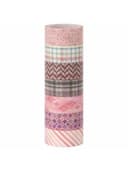 Клейкие WASHI-ленты для декора ОТТЕНКИ РОЗОВОГО, 15 мм х 3 м, 7 цветов, рисовая бумага, ОСТРОВ СОКРОВИЩ, 661704