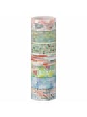 Клейкие WASHI-ленты для декора "Микс №1", 15 мм х 3 м, 7 цветов, рисовая бумага, ОСТРОВ СОКРОВИЩ, 661709