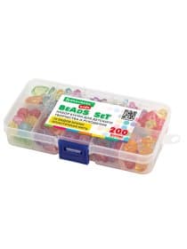 Набор для создания бижутерии и украшений BEADS SET, 200 элементов, 10 видов, прозрачные, BRAUBERG KIDS, 664694