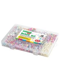 Набор для создания бижутерии и украшений BEADS SET, 450 элементов, 24 вида, BRAUBERG KIDS, 664695