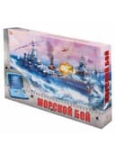 Игра настольная "Морской бой", игровое поле 2 шт., фишки, фигурки кораблей, РК, ИН-1760