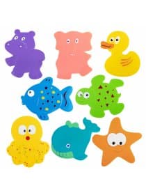 Мини-коврик для ванной набор 8 штук, АССОРТИ, BRAUBERG KIDS, картонная коробка, 665186