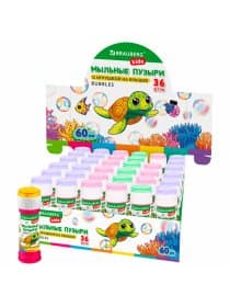 Мыльные пузыри 60 мл, с игрушкой на крышке, BRAUBERG KIDS, 665453