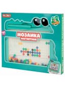 Мозаика магнитная развивающая для детей "Крокодил", стилус, 101 магнит, 10 карточек, BAMBOX (БАМБОКС), 665890