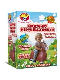 Попрыгун надувной "Лошадка", 57х28х50 см, ПВХ, насос, JOLLY JOT (ДЖОЛЛИ ДЖОТ), 666123