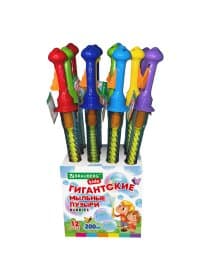 Мыльные пузыри ГИГАНТСКИЕ, 200 мл, дисплей, BRAUBERG KIDS, 666206